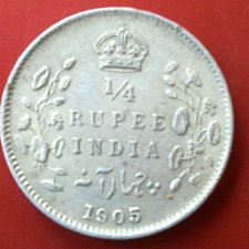 EVII_1905_1by4Rupee
